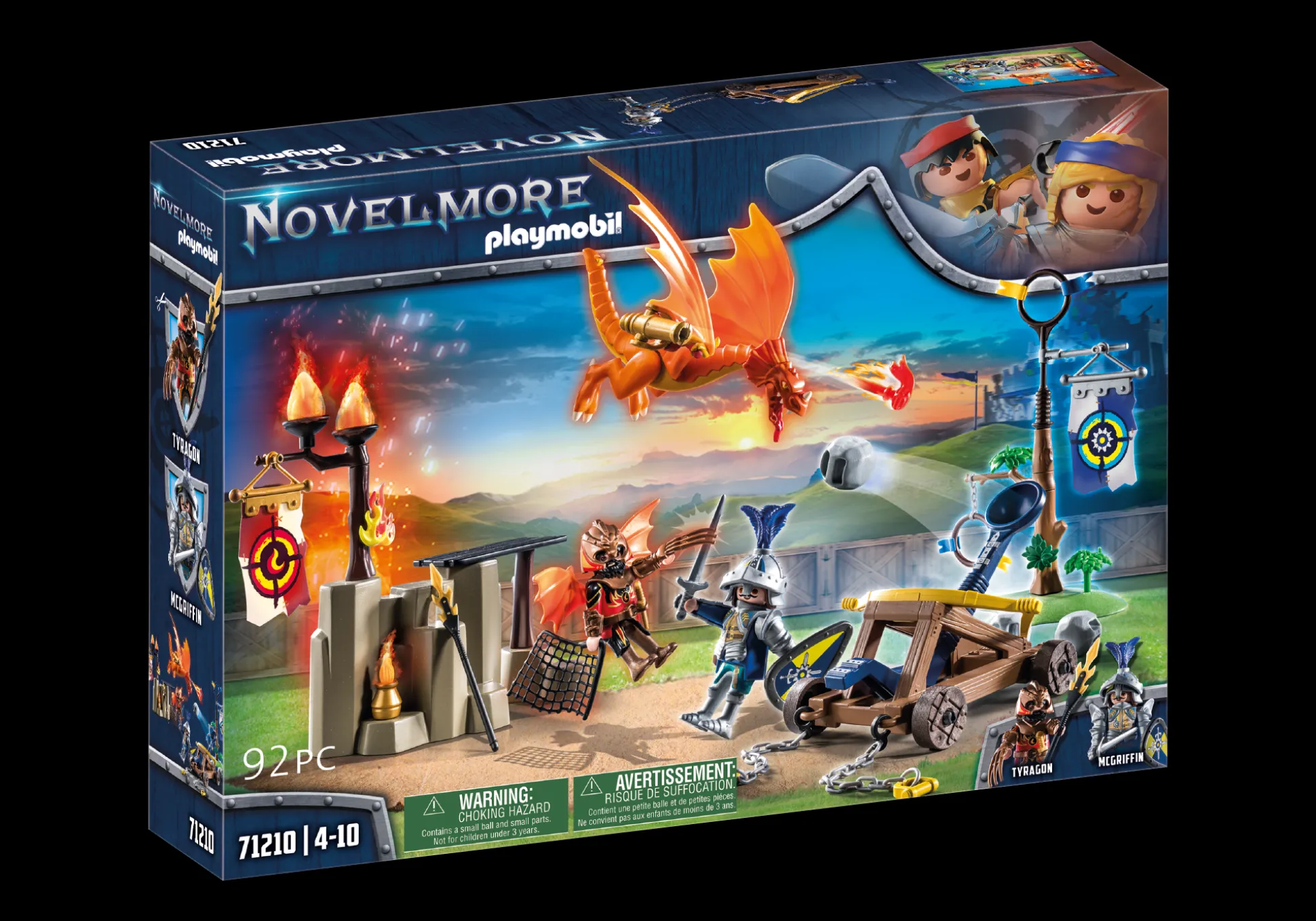 Imaginaire|Action & Aventure|PLAYMOBIL Tournoi Chevalier Novelmore contre Combattant Burnham Raider