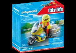 Héros Du Quotidien|My Life|PLAYMOBIL Urgentiste avec moto et effet lumineux