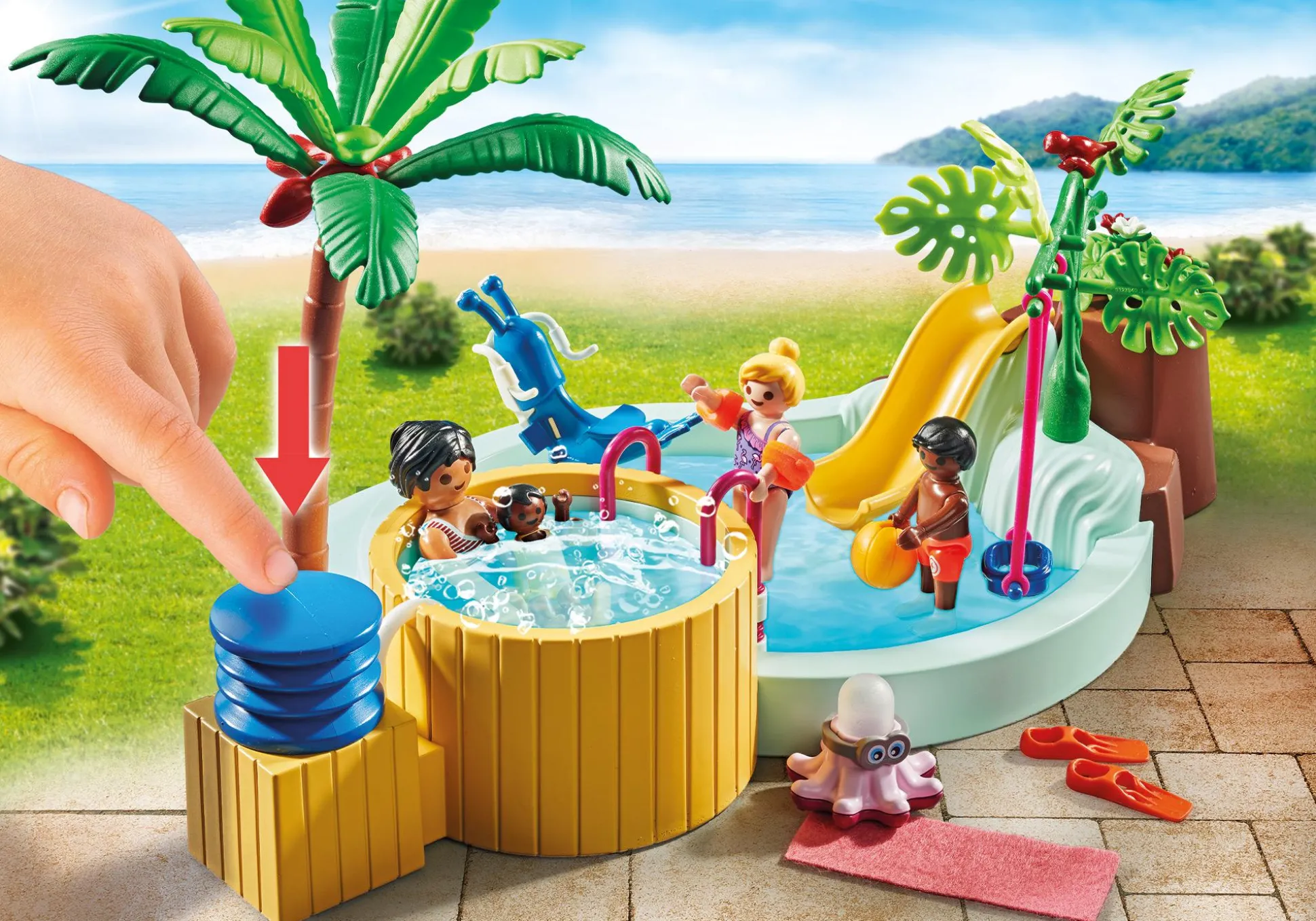 La Vie Quotidienne|My Life|PLAYMOBIL Vacanciers avec piscine et bain à bulles