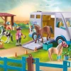 Les Animaux|PLAYMOBIL Van pour cheval et poneys avec enclos